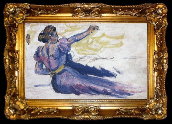 framed  Paul Signac woman, ta009-2